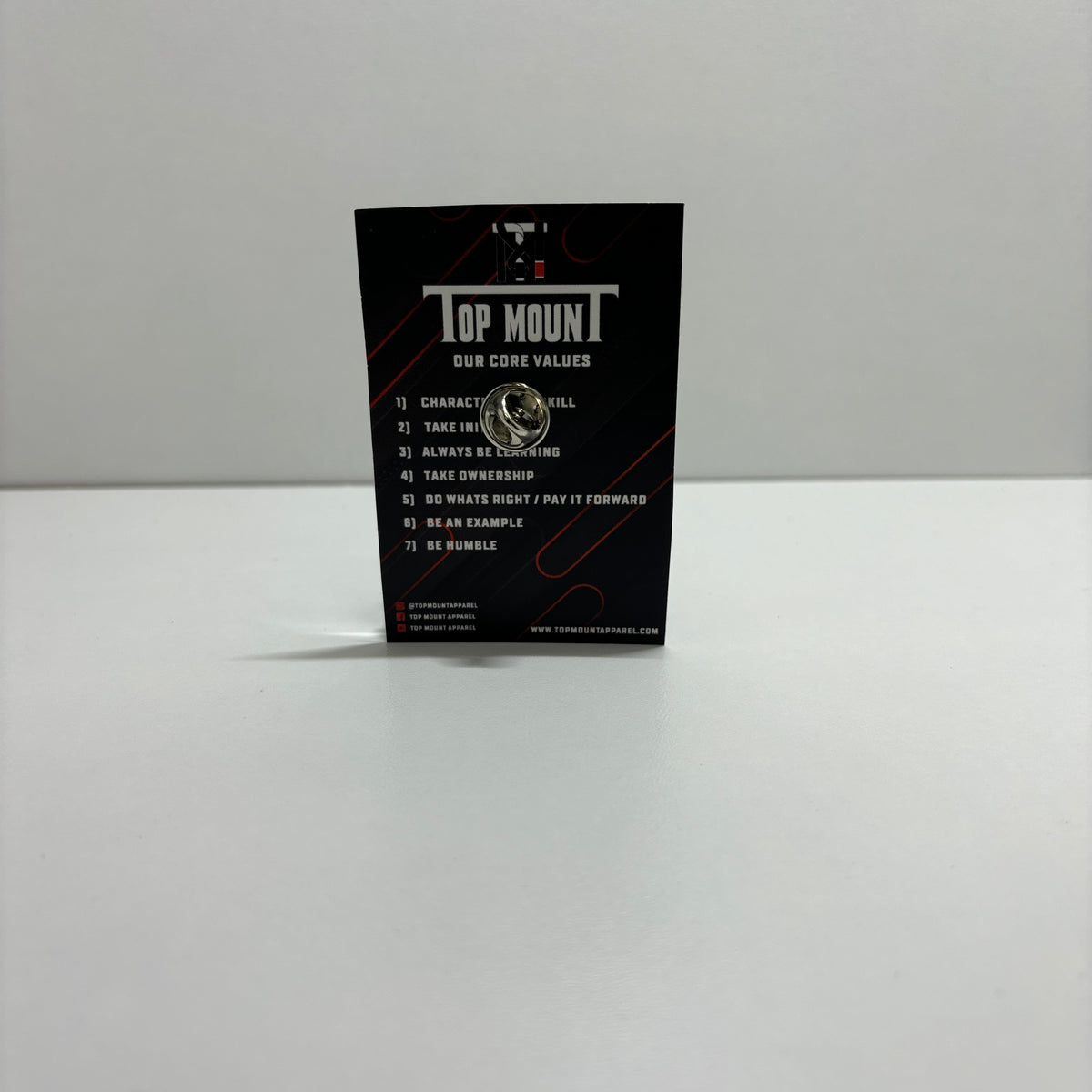 TopmounT Enamel  Lapel Pin with Core Values