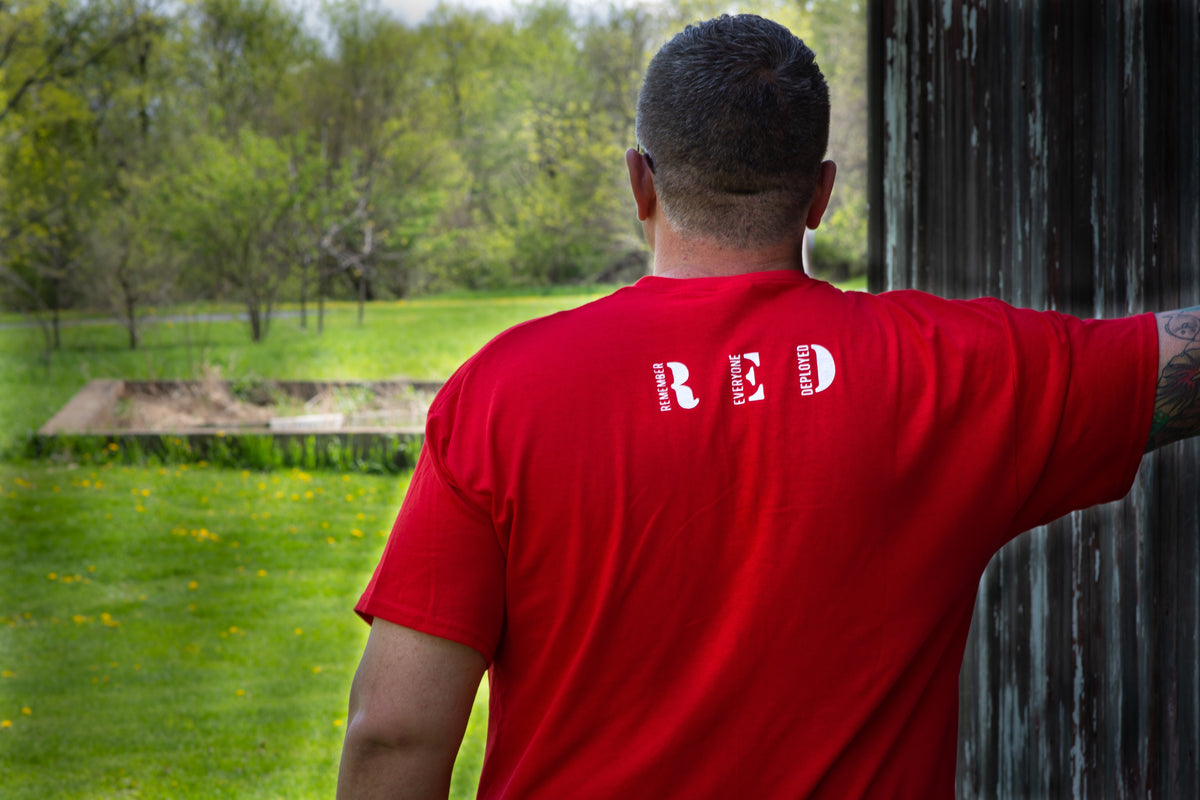 Top Mount Apparel American Flag RED Friday Tee