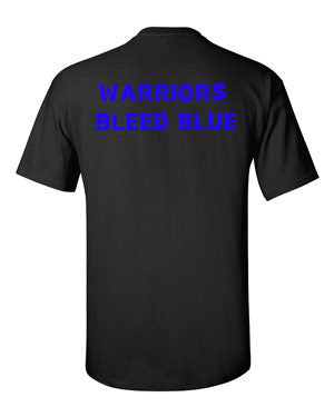 Blue Line Warriors Bleed Blue Police Tee