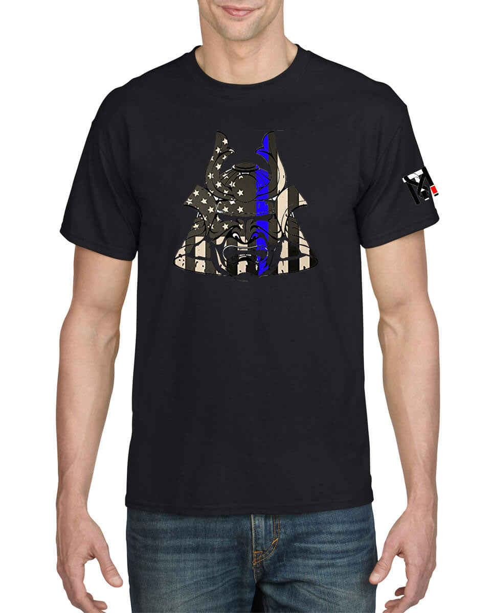 Blue Line Warriors Bleed Blue Police Tee