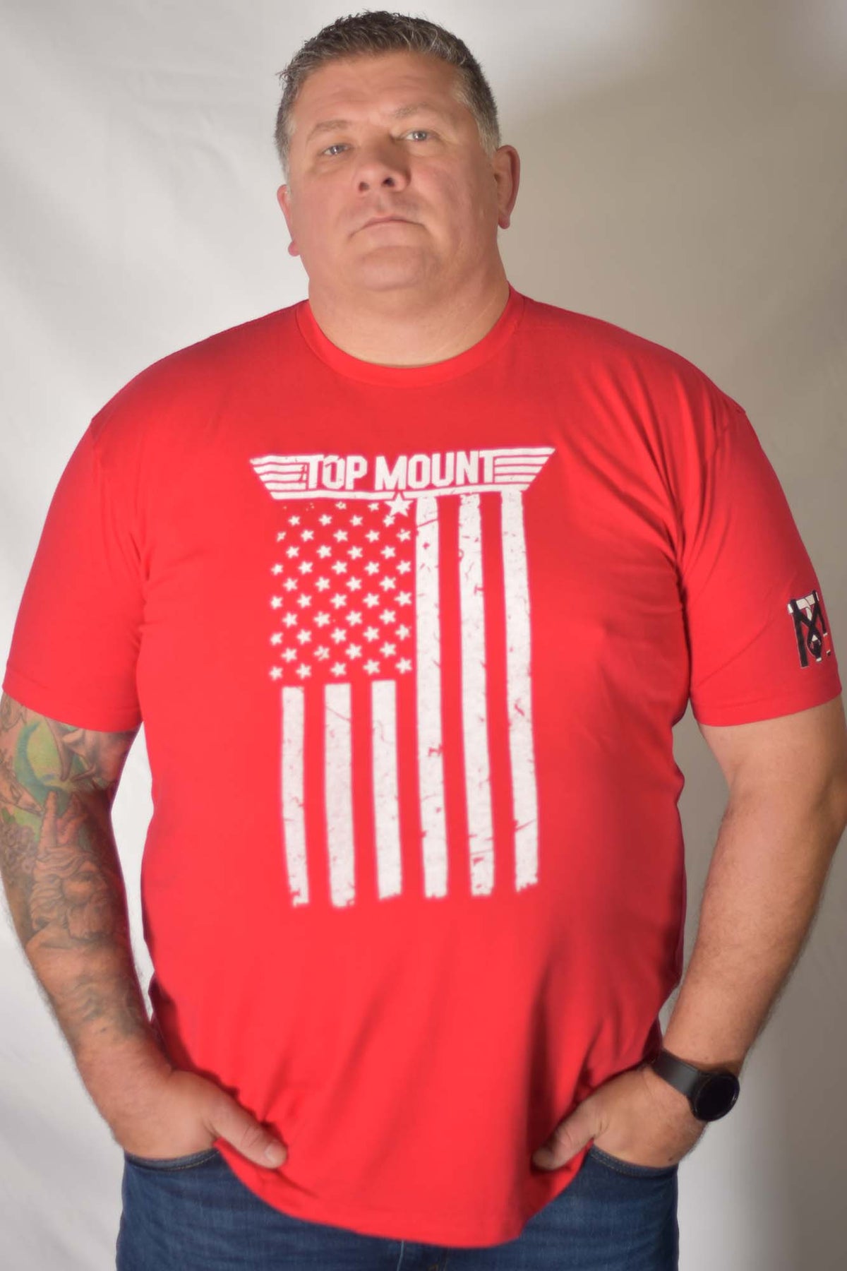 Top Mount Apparel American Flag RED Friday Tee