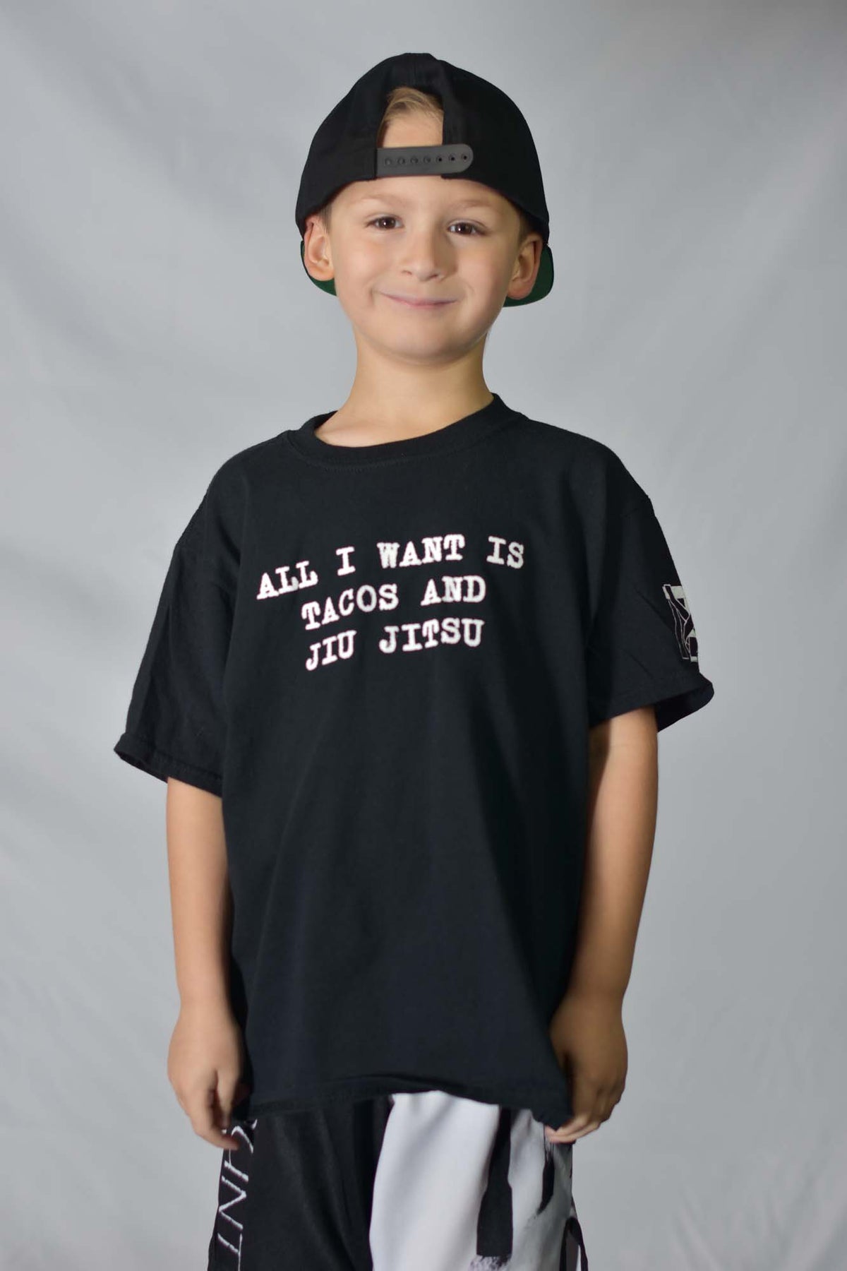 Youth All I Want Is Tacos And Jiu Jitsu Tee