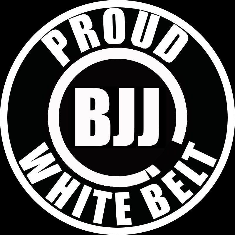 Proud BJJ White Belt Decal