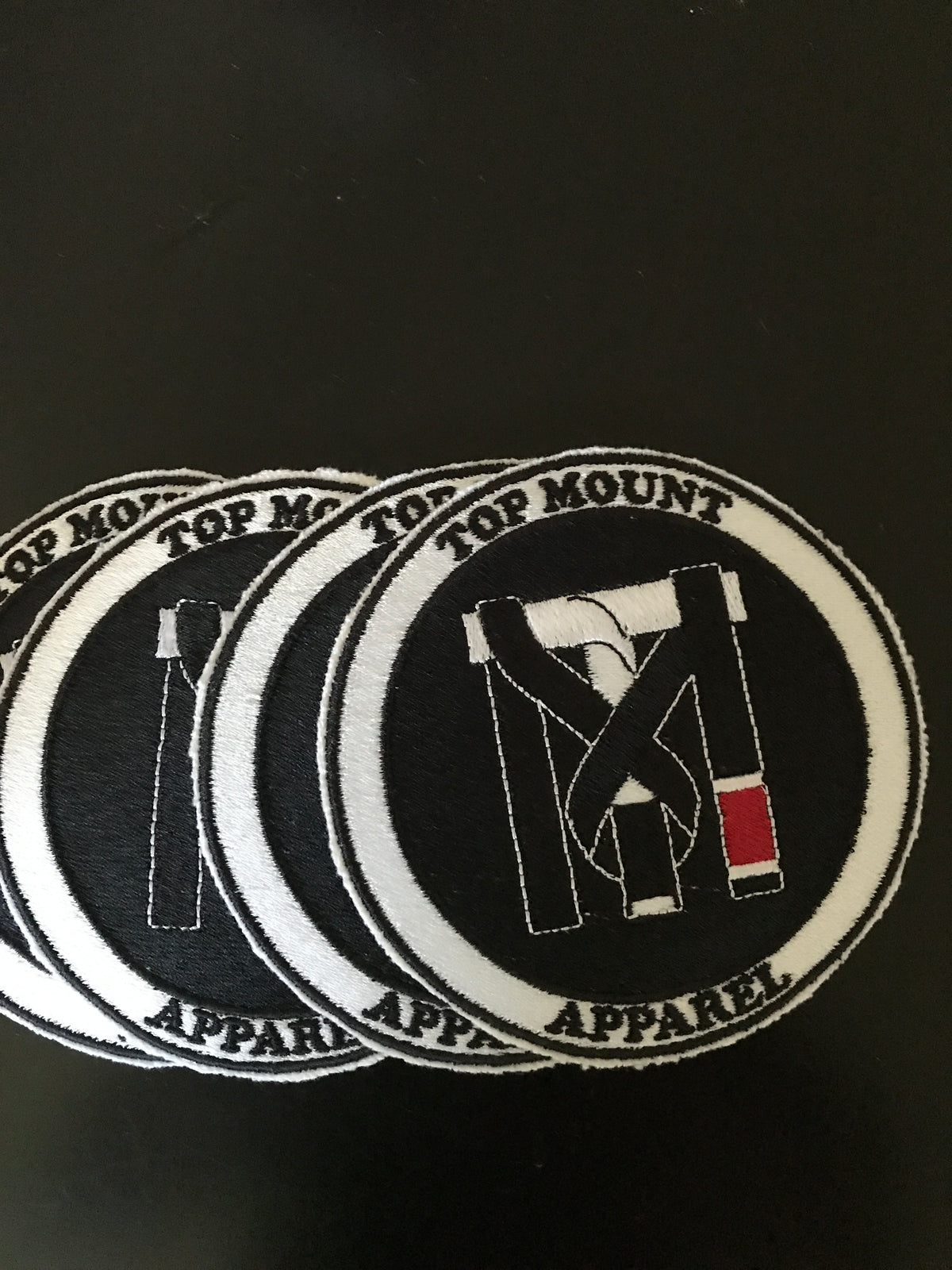 Top Mount Apparel and Proud BJJ White Belt Patches