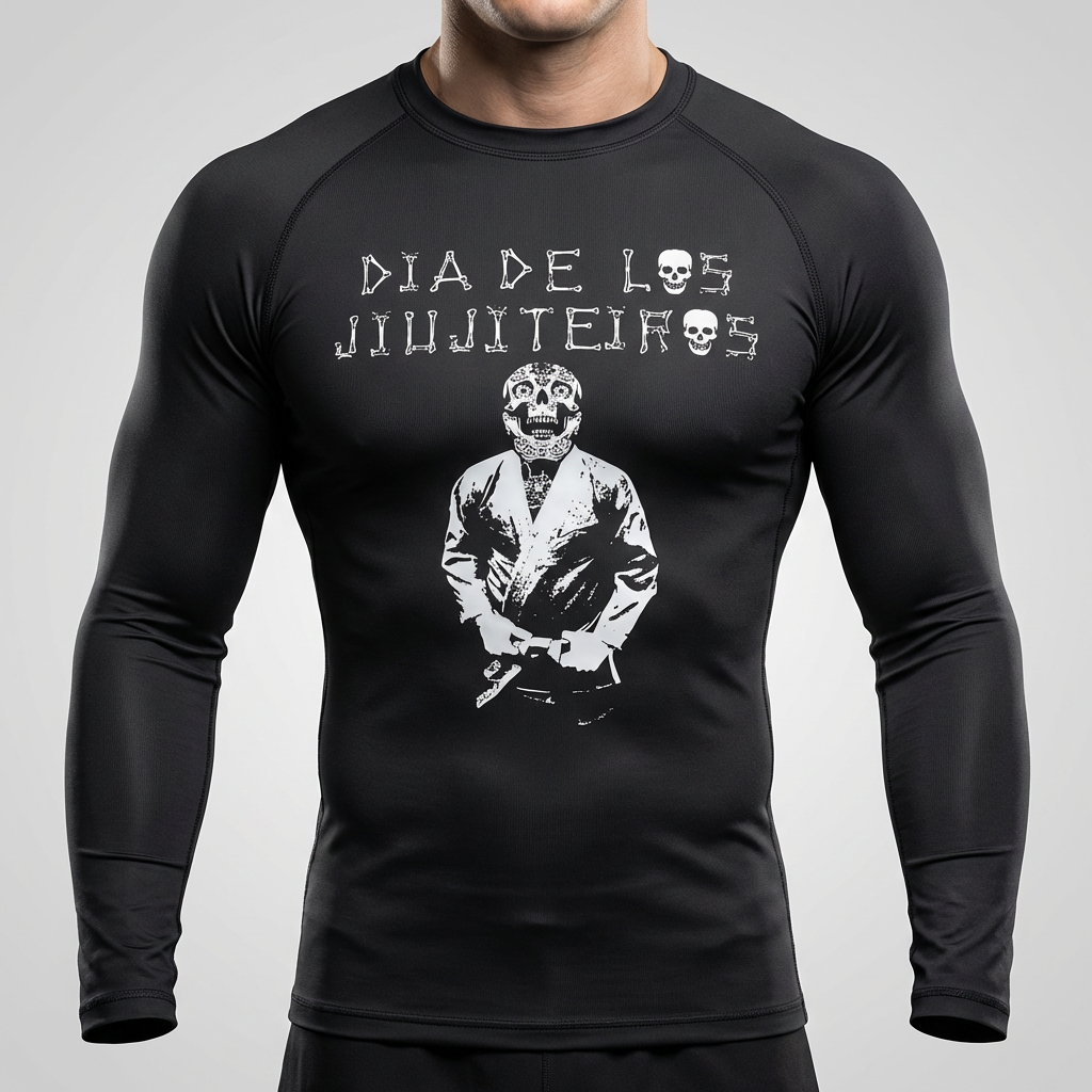 Dia De Los Jiujiteiros BJJ Rash Guard - Honor the Journey | Top Mount Apparel