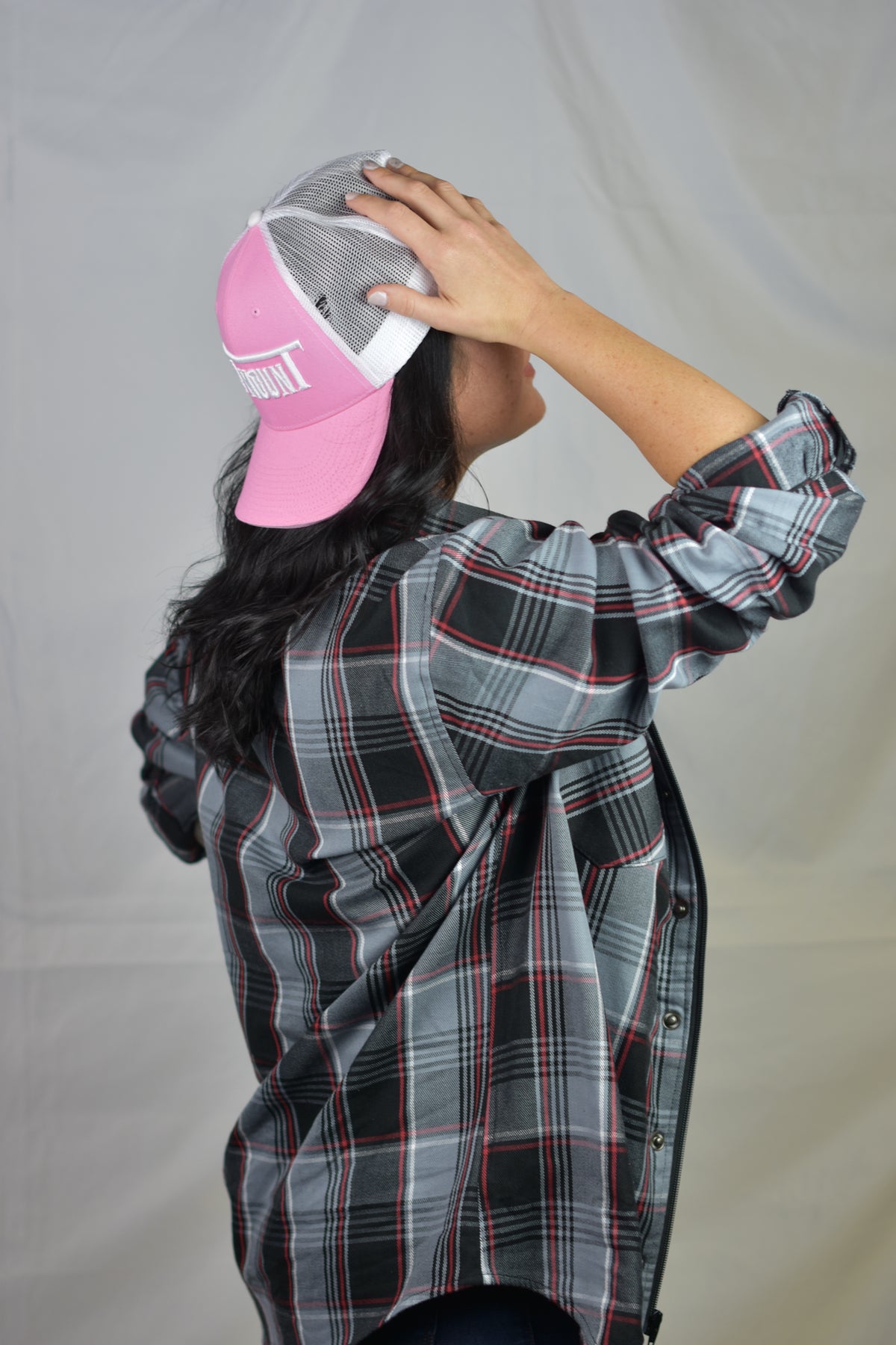 Womens Pink TopmounT Trucker Snap Back