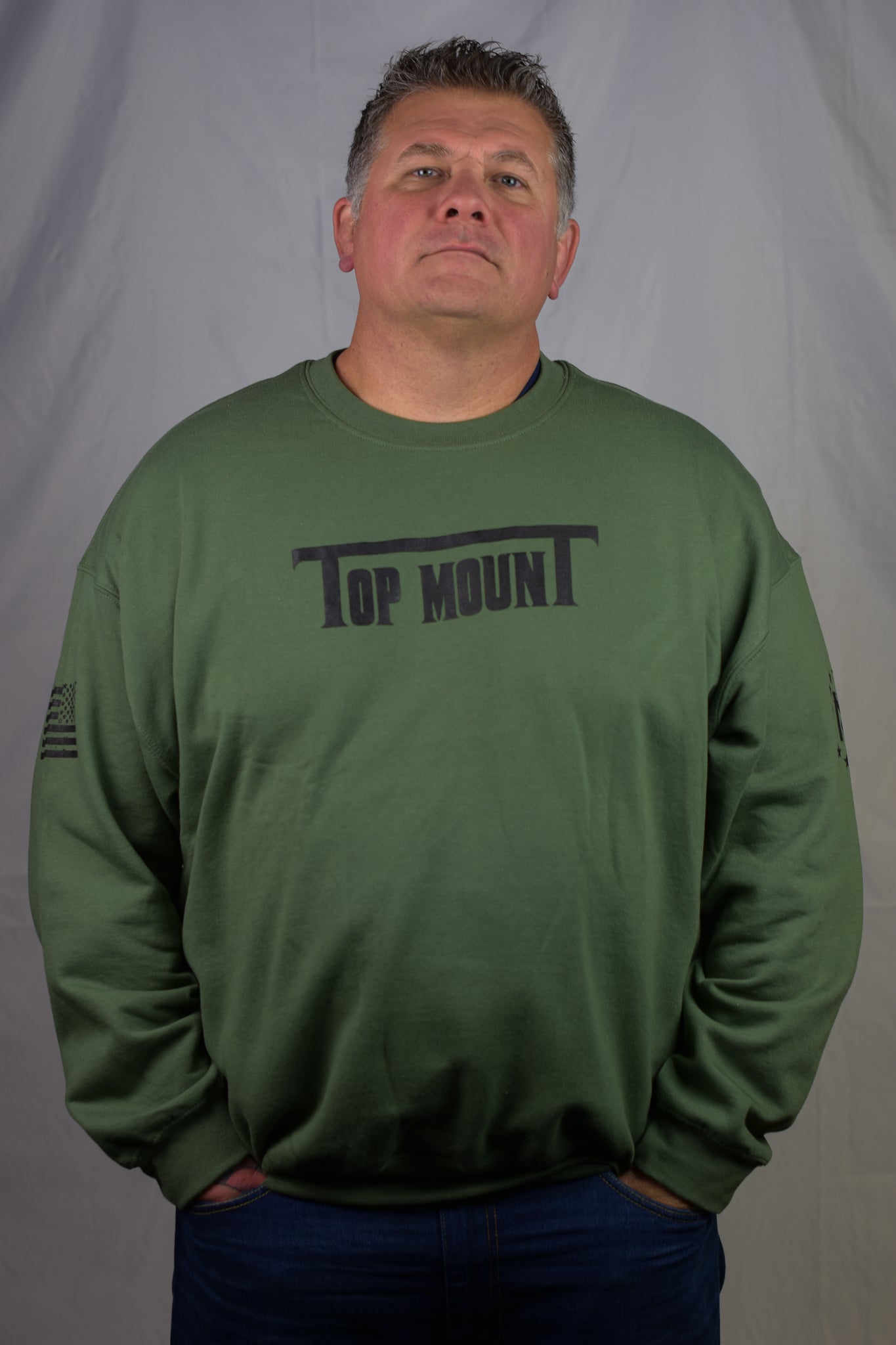 TopmounT Military Green Sweatshirt