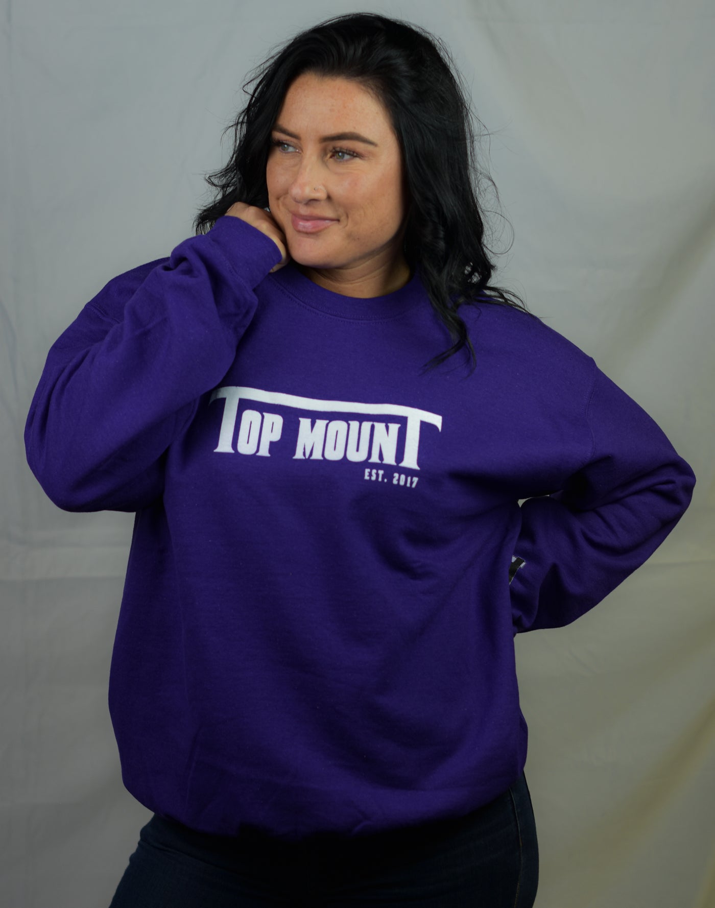 TopmounT Purple Warm Up Sweatshirt