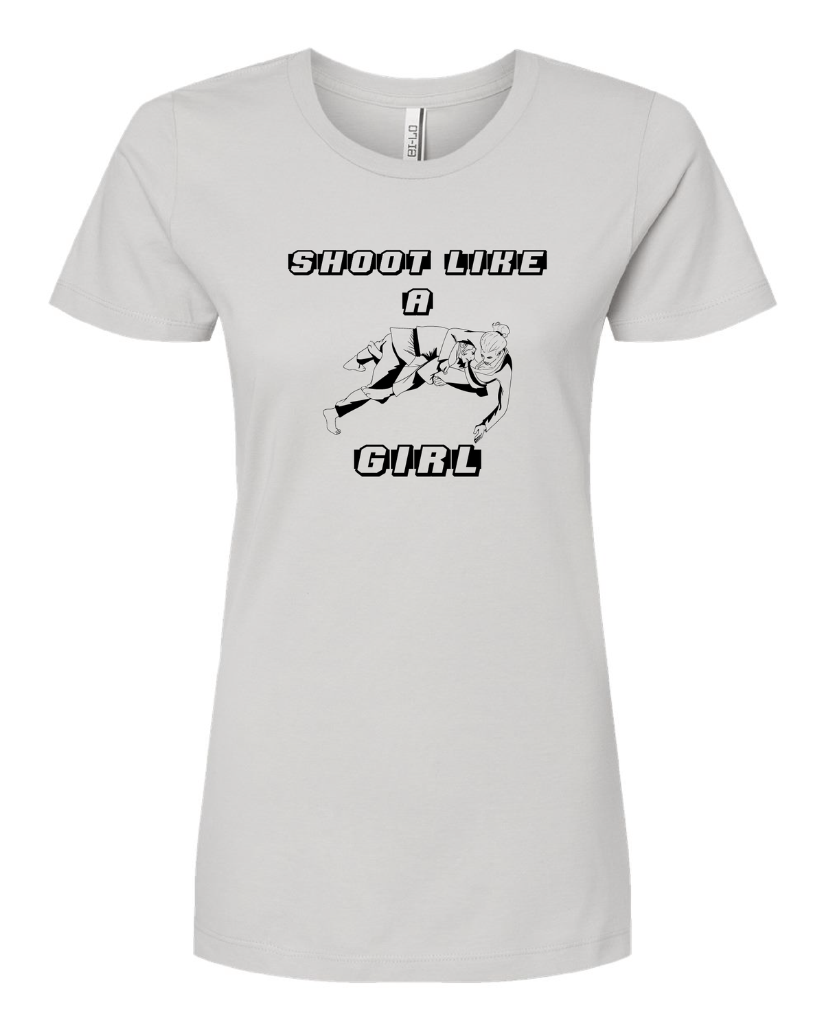 Shoot Like A Girl Adult Women Cut Tee