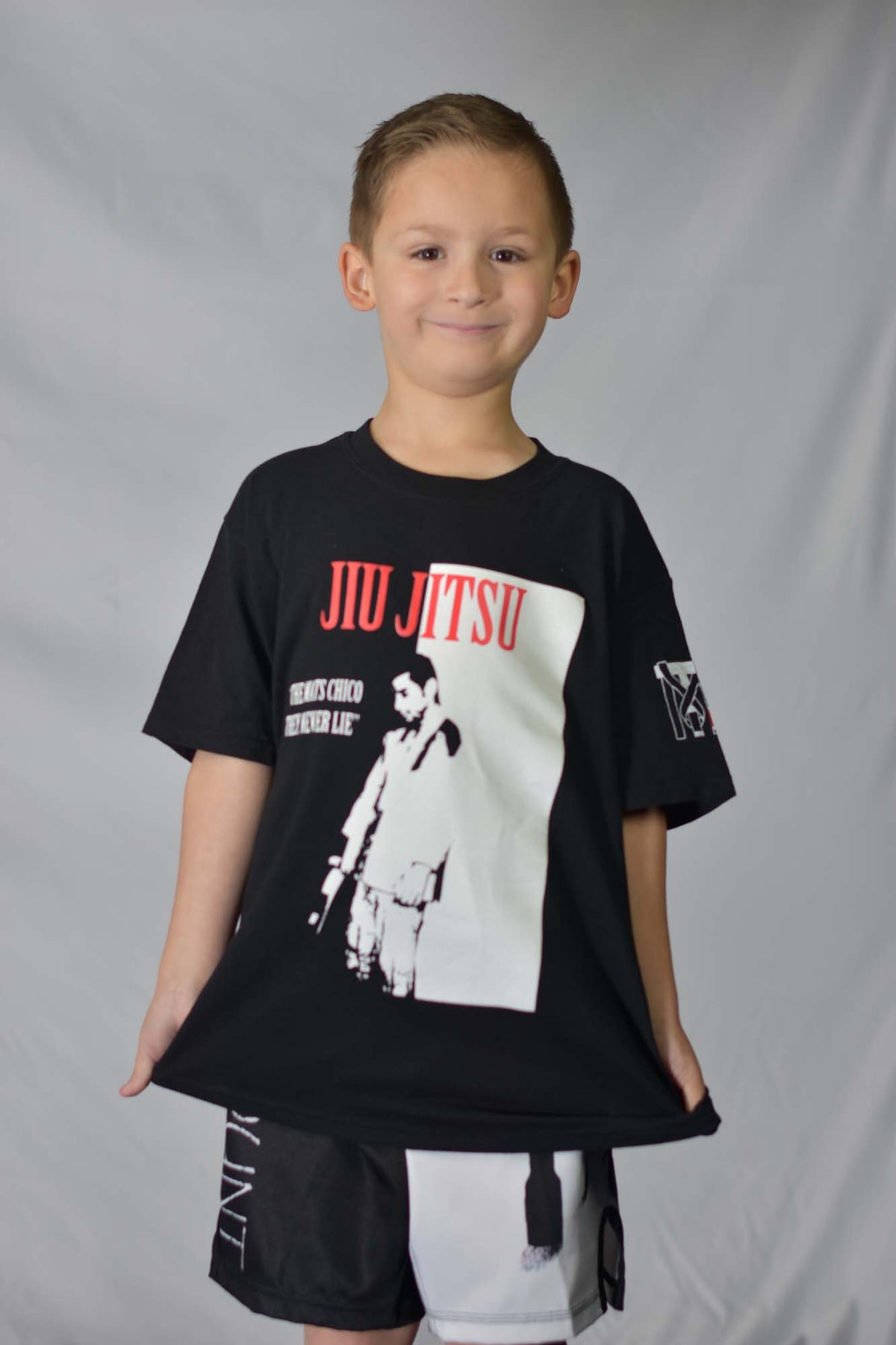 Youth Jiu Jitsu Scarface "THE MATS CHICO, THEY NEVER LIE" Tee