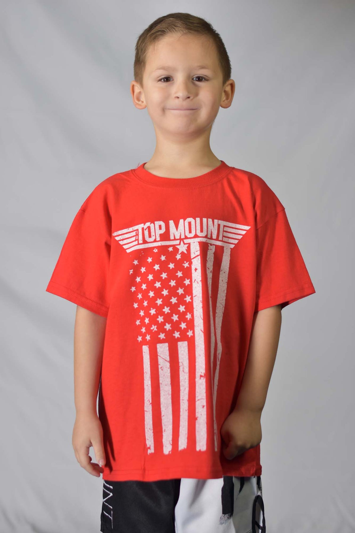 Youth TopmounT American Flag RED Friday Tee
