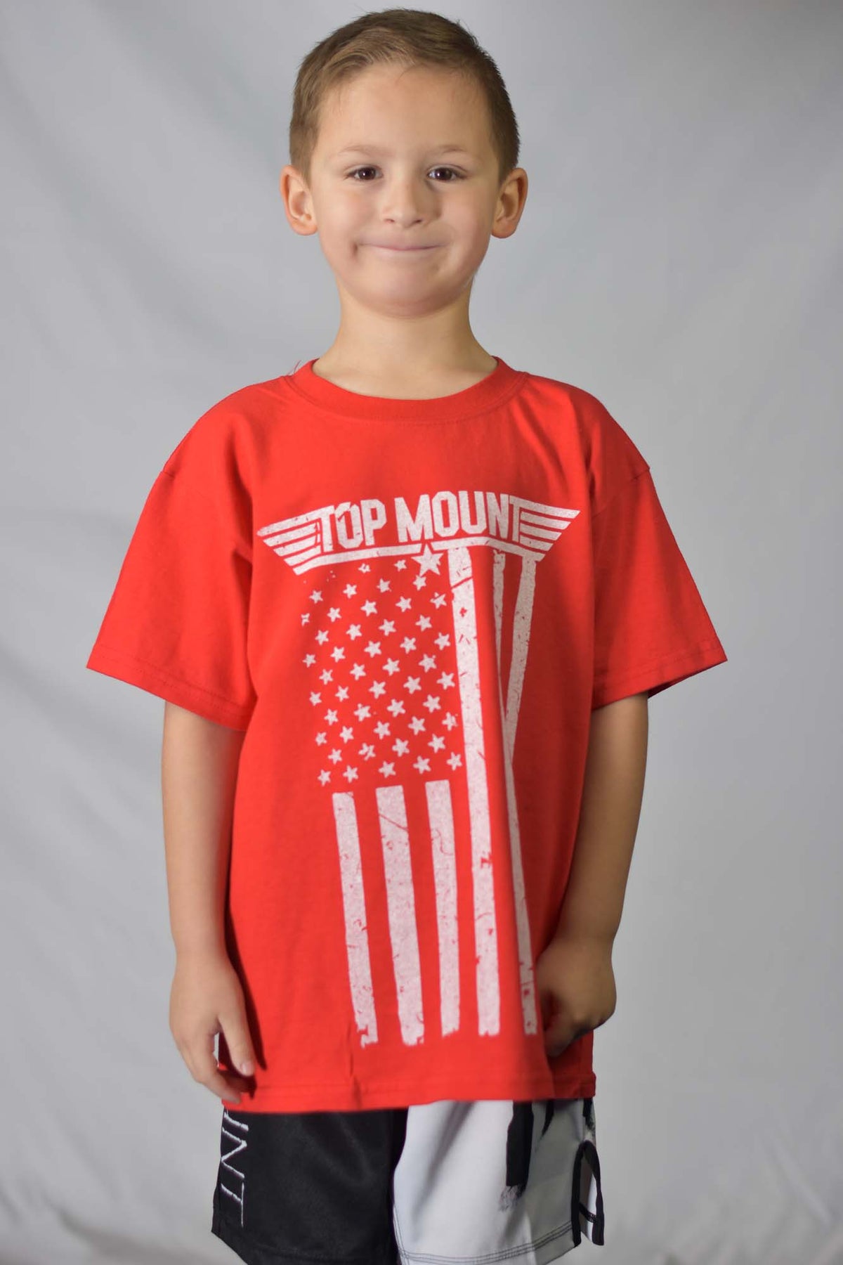 Youth TopmounT American Flag RED Friday Tee