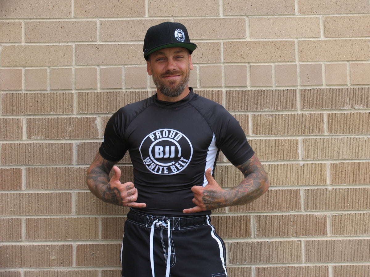 The Official Proud BJJ White Belt Rashguard