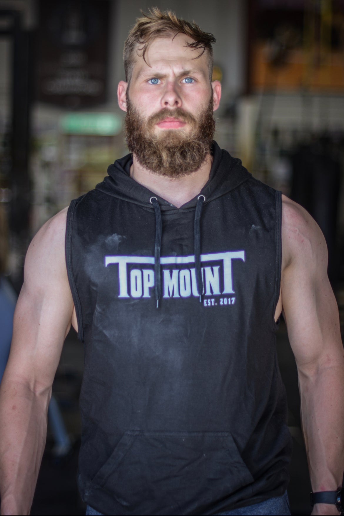 Top mounT Est. Sleeveless Gym Hoodie