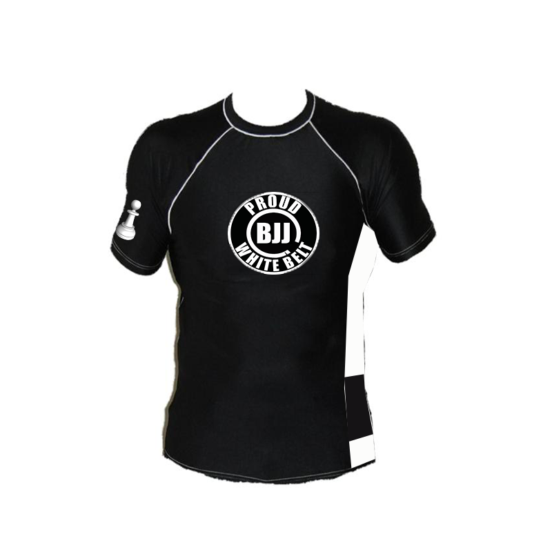 The Official Proud BJJ White Belt Rashguard