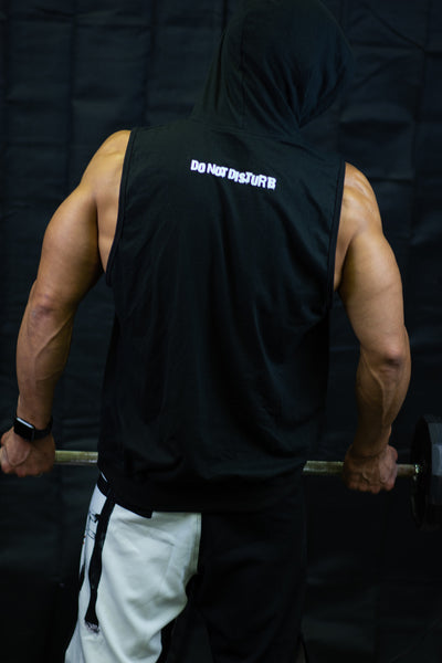 The DON'T (Do Not Disturb) Sleeveless Gym Hoodie
