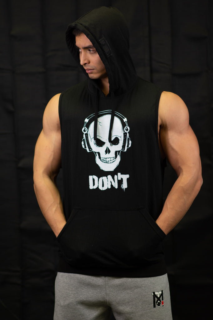 The DON'T (Do Not Disturb) Sleeveless Gym Hoodie
