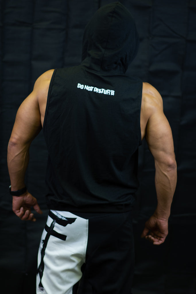 The DON'T (Do Not Disturb) Sleeveless Gym Hoodie