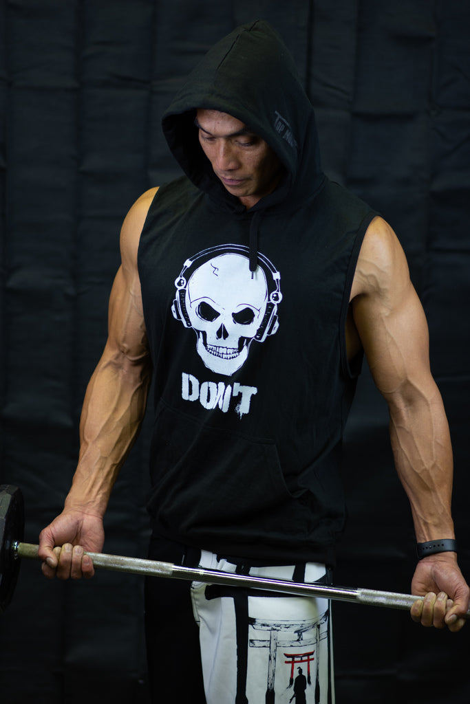 The DON'T (Do Not Disturb) Sleeveless Gym Hoodie – Top Mount Apparel